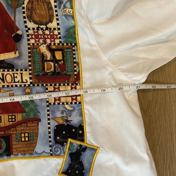 The Quacker Factory button down shirt/holiday/Noah’s Ark design size M - Picture 11 of 13